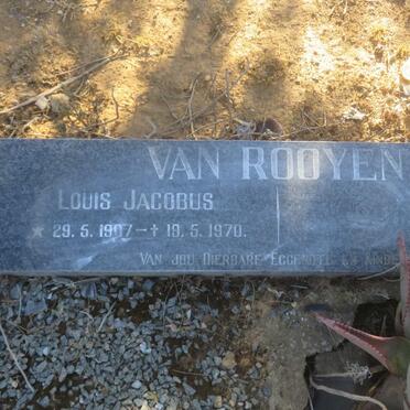 ROOYEN Louis Jacobus, van 1907-1970