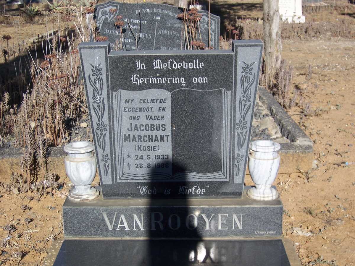 ROOYEN Jacobus Marchant, van 1933-1986