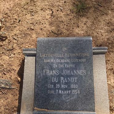 RANDT Frans Johannes, du 1880-1954