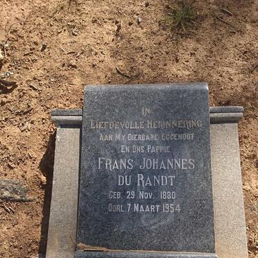 RANDT Frans Johannes, du 1880-1954