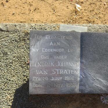 STRATEN Hendrik Johannes, van 1906-1958