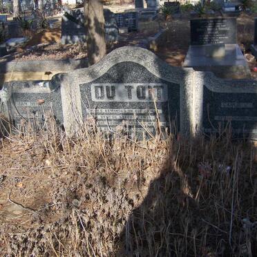 TOIT Jan Hendrik, du 1881-1937 &amp; Carlie J. LIEBENBERG 1883-1952