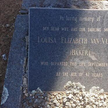 VUUREN Louisa Elizabeth, van nee BAKER -1948