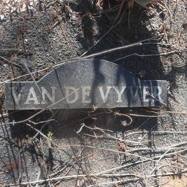 VYVER Willem, van de 1909-1990