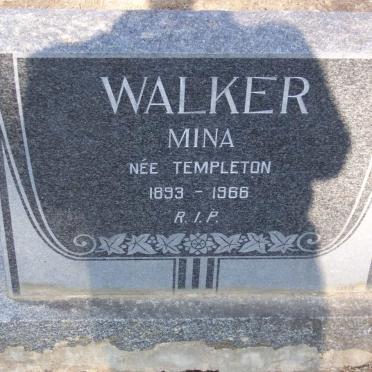 WALKER Mina nee TEMPLETON 1893-1966