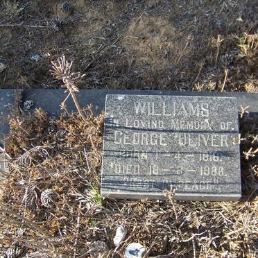 WILLIAMS George Oliver 1916-1986