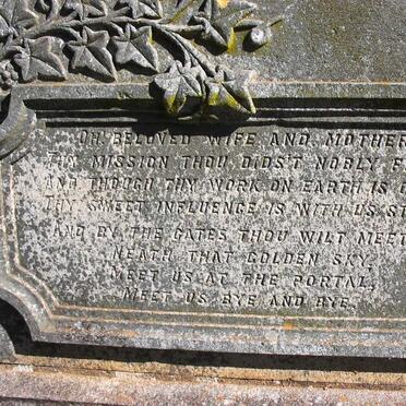 AUSTIN Elizabeth Susannah nee WILMOT -1916