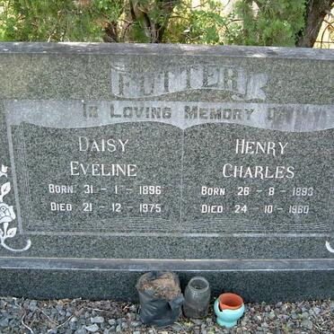 FUTTER Daisy Eveline 1896-1975 &amp; Henry Charles 1893-1960