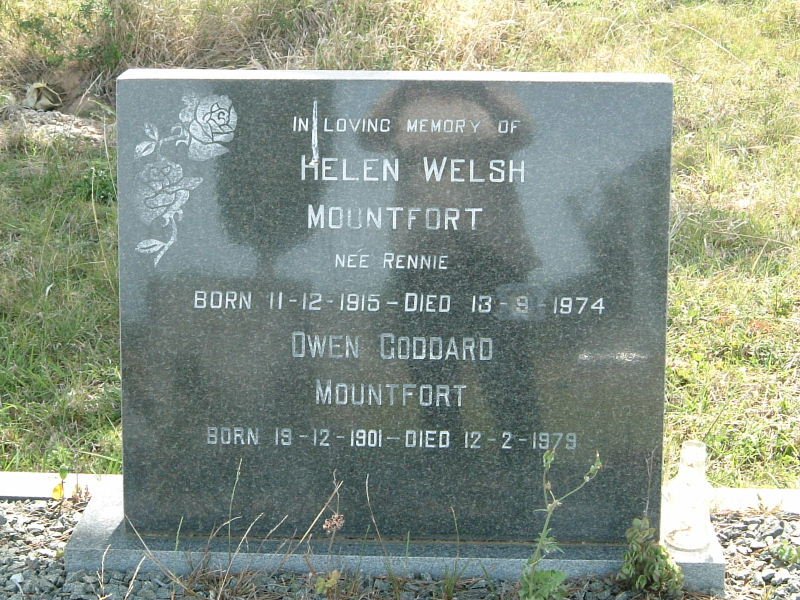 MOUNTFORT Owen Goddard 1901-1979 & Helen Welsh RENNIE 1915-1974