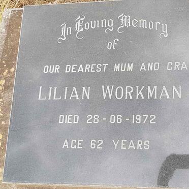 WORKMAN Lilian -1972