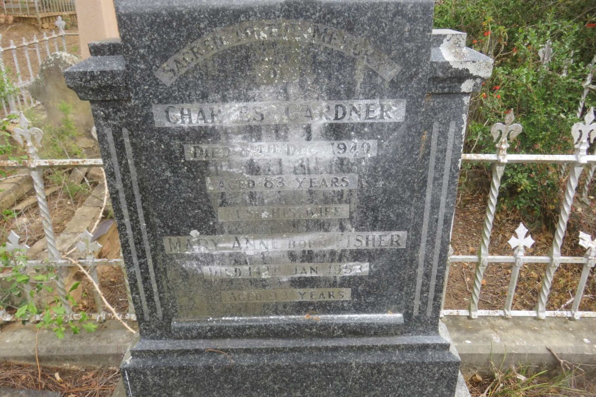GARDNER Charles -1940 & Mary Anne FISHER -1953