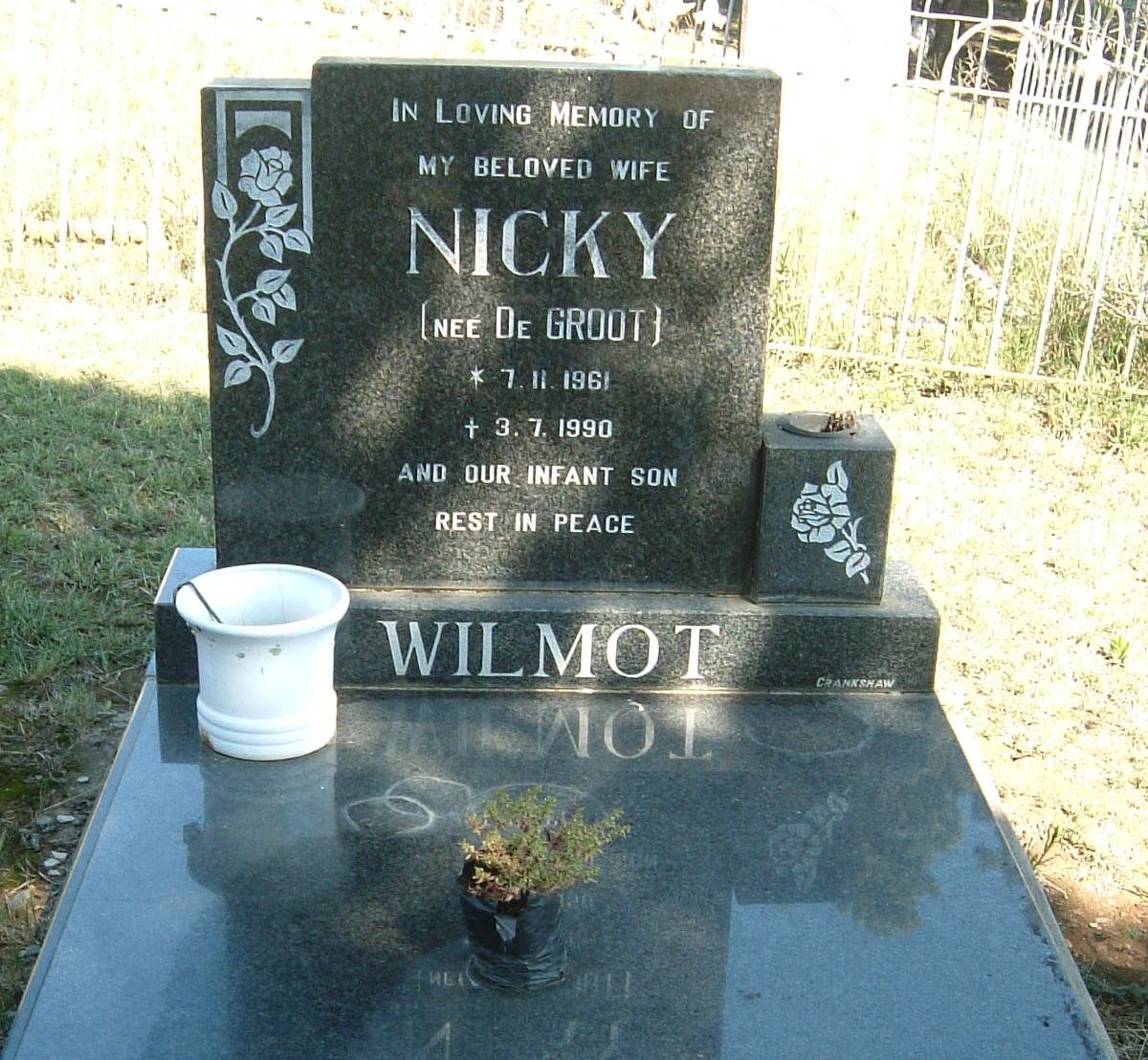 WILMOT Nicky nee DE GROOT 1961-1990