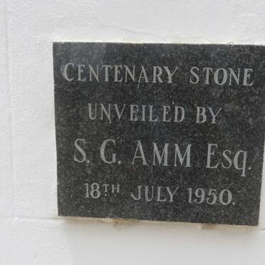 14. Centenary stone - unveiled by A.C. Amm