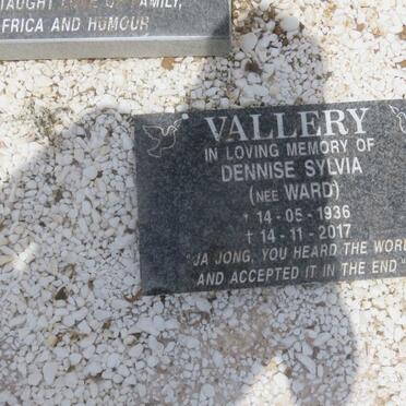 GARDE William Henry 1919-1999 &amp; Gwyneth Kathleen 1925-2018 :: VALLERY Dennise Sylvia nee WARD 1936-2017