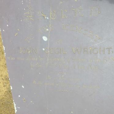 WRIGHT John Cecil -1847 