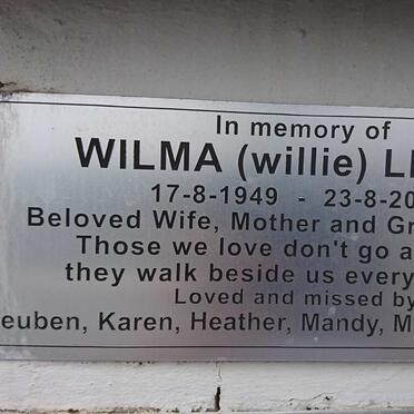 LEACH Wilma 1949-2015