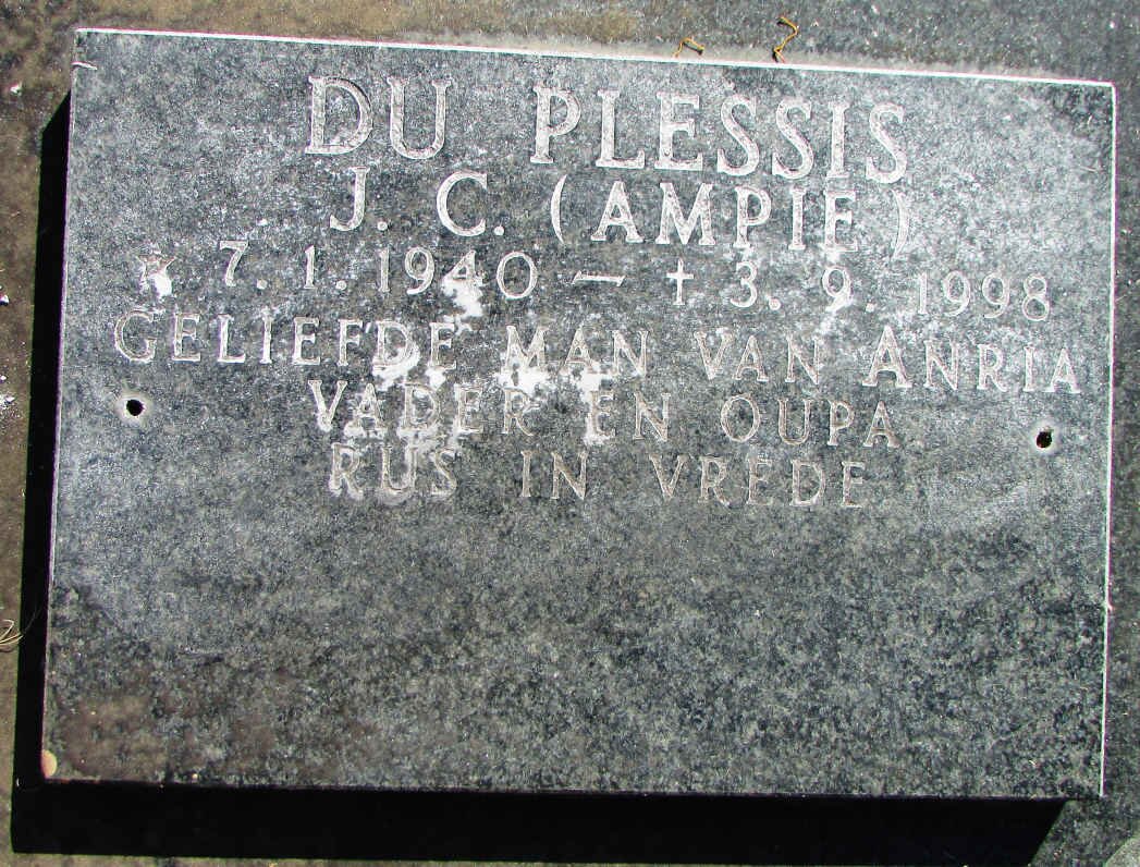 PLESSIS J.C., du 1940-1998