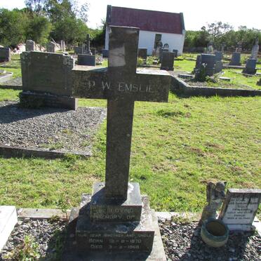 EMSLIE P.W. 1870-1968