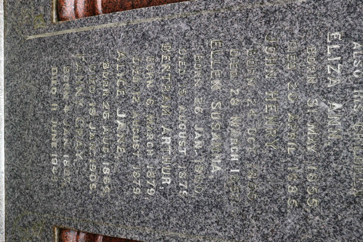 FORD John 1823-1884 &amp; Eliza GRAY 1832-1915