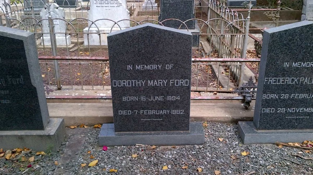 FORD Dorothy Mary 1894-1982