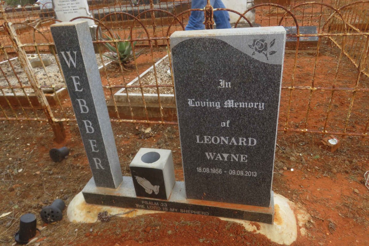 WEBBER Leonard Wayne 1956-2013