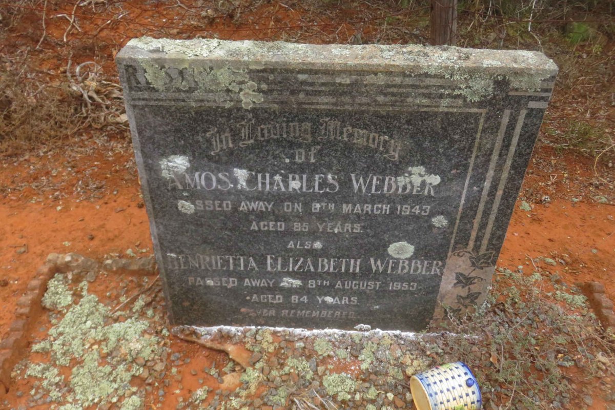 WEBBER Amos Charles -1943 & Henrietta Elizabeth -1953