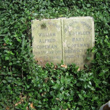 COPEMAN William Alfred -1939 & Kathleen Mary -1977