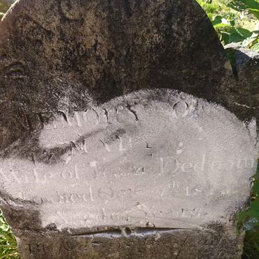 DEDNAM Mary nee GEORGE -1848