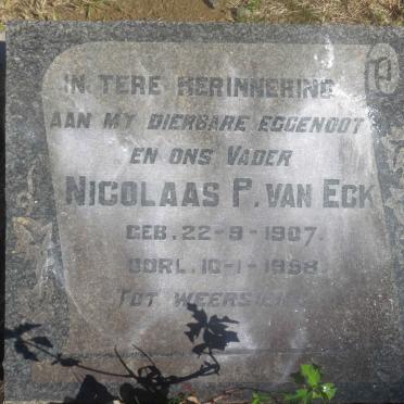 ECK Nicolaas P., van 1907-1958
