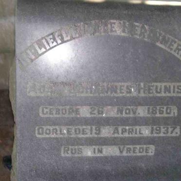 HEUNIS Adam Johannes 1860-1937