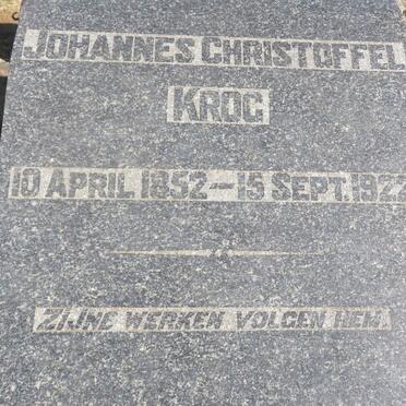 KROG Johannes Christoffel 1852-1922