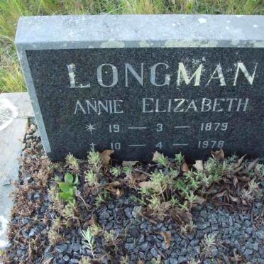 LONGMAN Annie Elizabeth 1879-1978
