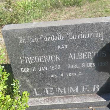 LEMMER Frederick Albertus 1930-1968