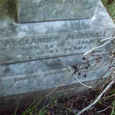 MARSHALL Alexander -1918