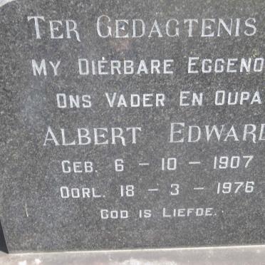 MOSE Albert Edward 1907-1976 &amp; Hilda Antoinette MÜLLER 1914-196