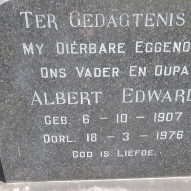 MOSE Albert Edward 1907-1976 &amp; Hilda Antoinette MÜLLER 1914-196