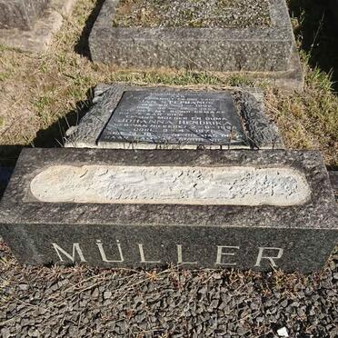 MÜLLER Jan Stephanus 1888-1952 &amp; Johanna Hendrika VAN NIEKERK 1895-1978