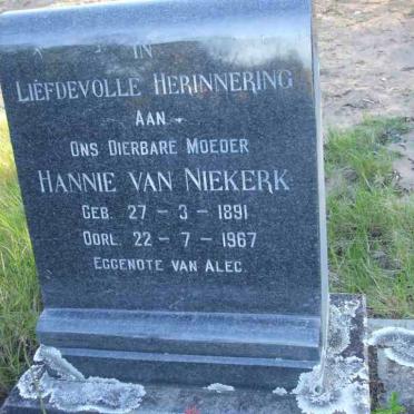 NIEKERK Hannie, van 1891-1967
