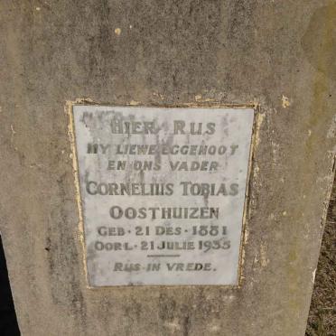 OOSTHUIZEN Cornelius Tobias 1881-1935