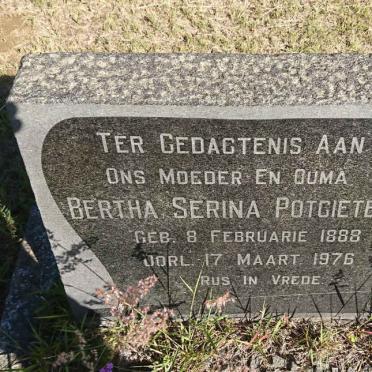 POTGIETER Bertha Serina 1888-1976