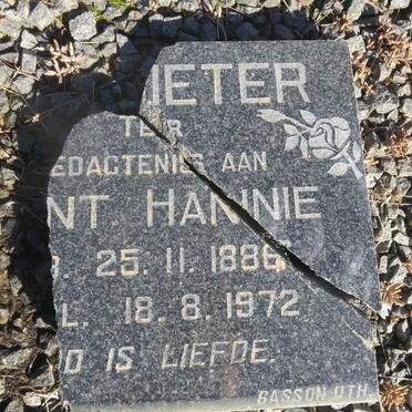 POTGIETER Hannie 1886-1972