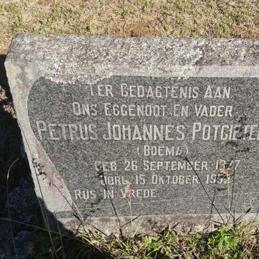POTGIETER Petrus Johannes 1877-1952