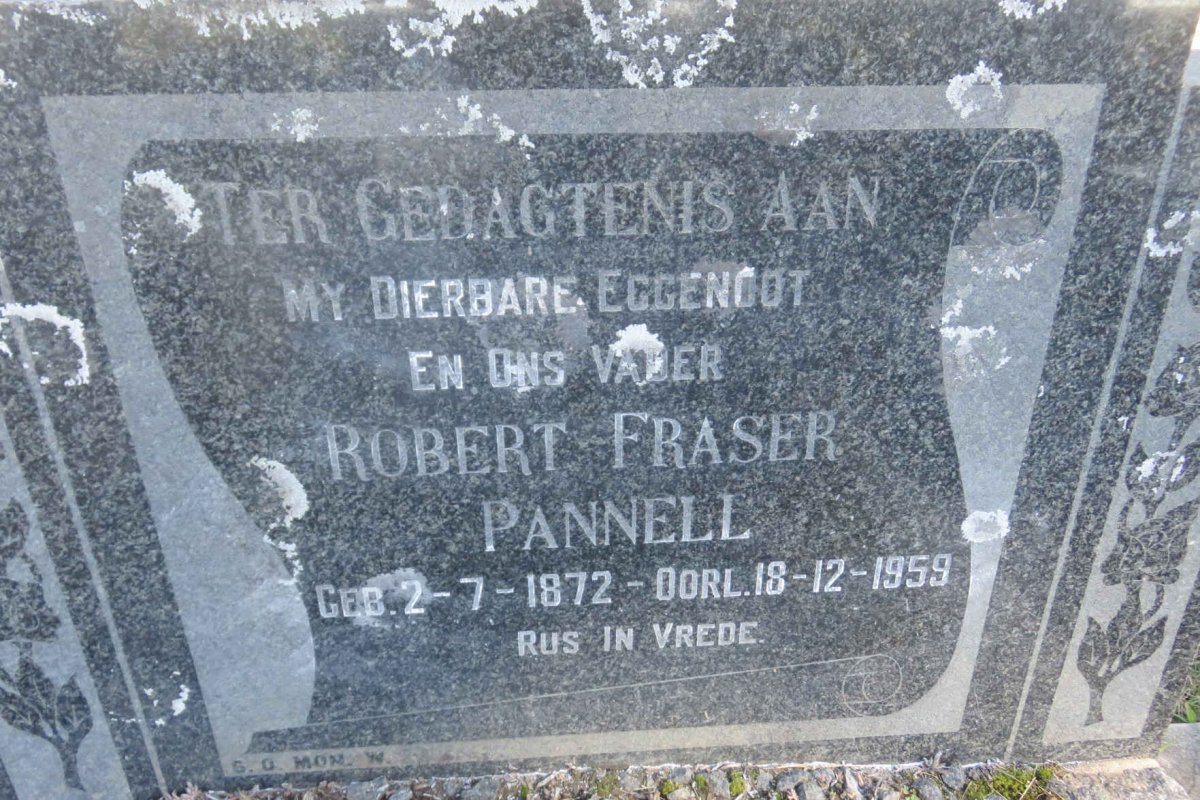 PANNELL Robert Fraser 1872-1959