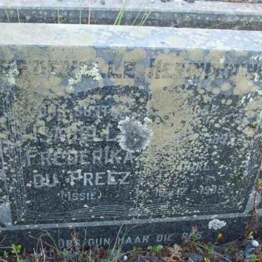 PREEZ Isabella Frederika, du 1899-1969