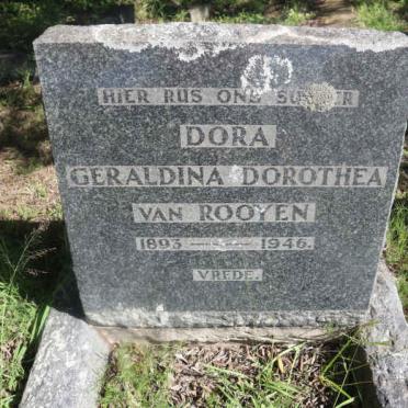 ROOYEN Dora Geraldina Dorothea, van 1893-1946