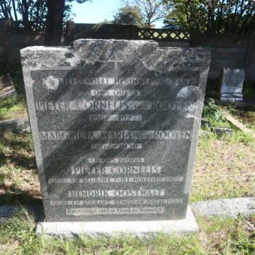ROOYEN Pieter Cornelis, van 1867-1927 &amp; Magrieta Maria 1867-1956