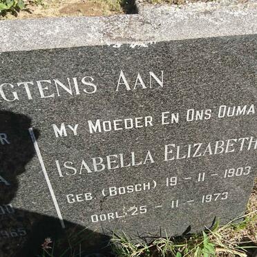 ROOYEN Louis Botha, van 1900-1965 &amp; Isabella Elizabeth BOSCH 1903-1973