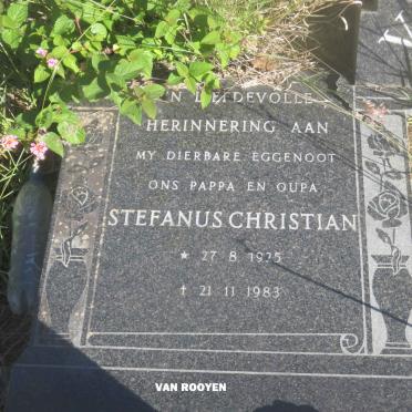 ROOYEN Stefanus Christian, van 1925-1983