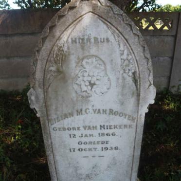 ROOYEN Lilian M.C., van nee VAN NIEKERK 1866-1938