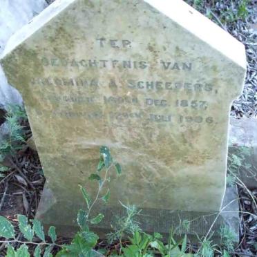 SCHEEPERS Jacomina A. 1857-1906